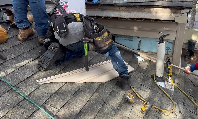 Roofing experts preparing for adjuster inspection